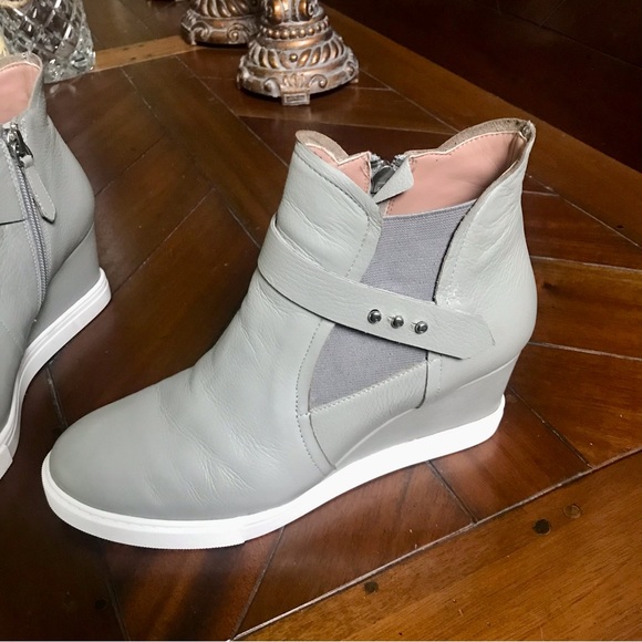 LINEA PAOLO Gray Wedge Sneakers - Picture 8 of 14
